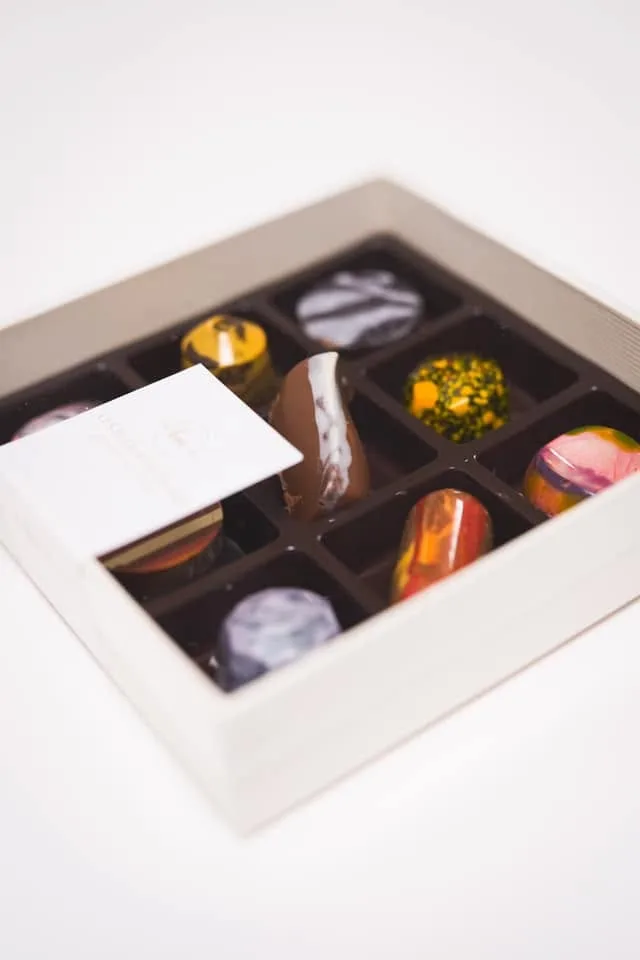 Écrin de 9 pralines