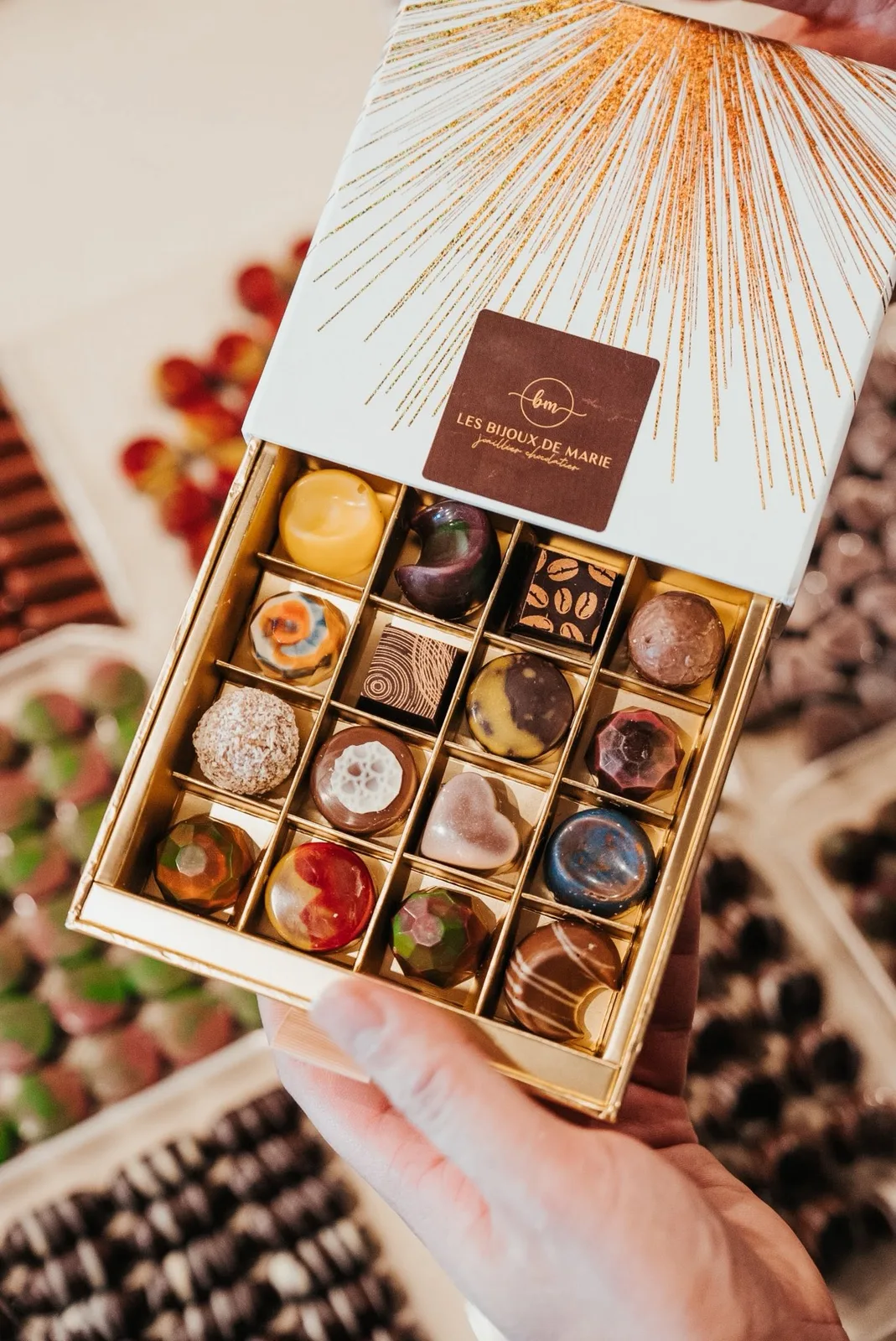 Écrin de 16 pralines
