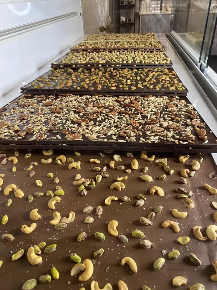 Tuile Chocolat noir - Praliné noisette